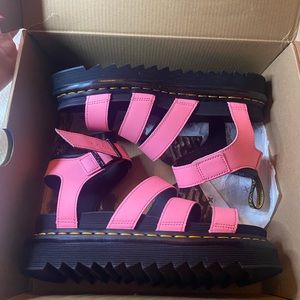 Dr.Martens Blaire sandals in pink lemonade